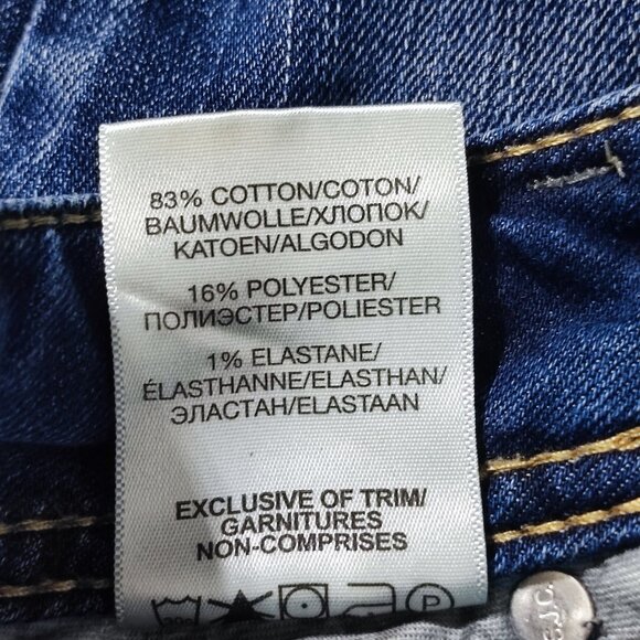 Silver Jeans women's size W27/L31 indigo blue Suki Super stretch Mid slim Boot - Picture 9 of 16